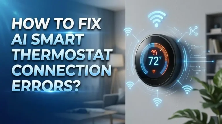 How To Fix AI Smart Thermostat Connection Errors?