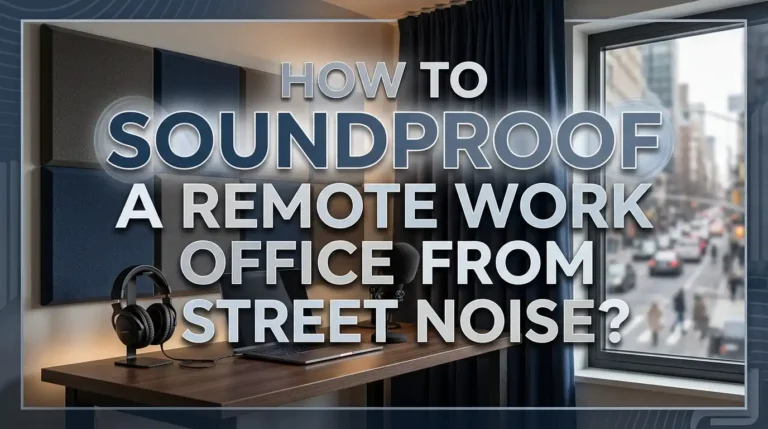 How To Soundproof A Remote Work Office From Street Noise?
